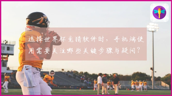 选择世界杯竞猜软件时,手机端使用需要关注哪些关键步骤与疑问?